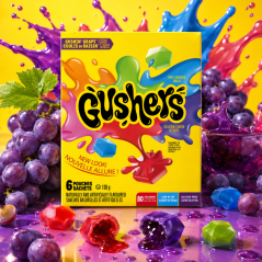 Fruit Gushers Gushin' Grape 6 Pack Cukríky 138g