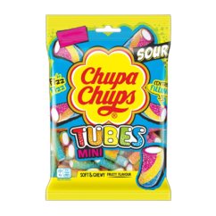 Chupa Chups Mini Sour Tubes Kyslé Pelendreky 120g