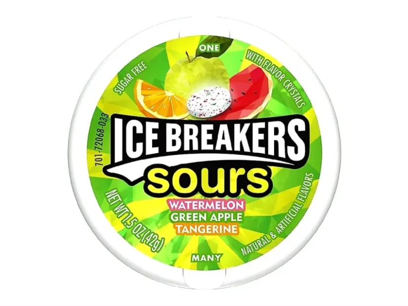 Ice Breakers Sours Mentolky 42g