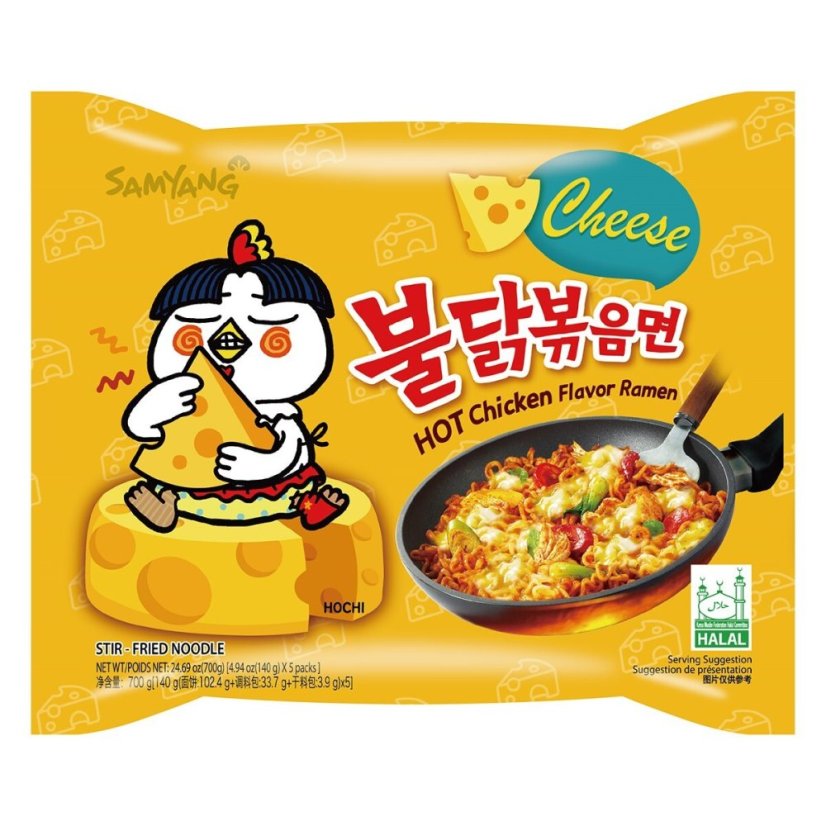 Samyang Buldak Cheese Cestoviny 140g