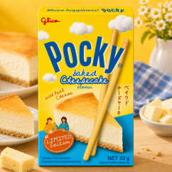 Pocky Baked Cheesecake Sladké Tyčinky 33g