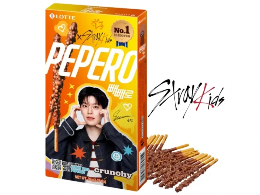 Pepero Crunchy Stray Kids Sladké tyčinky 39g