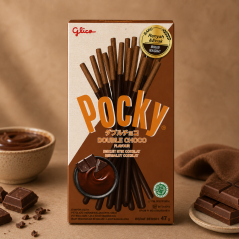 Pocky Double Choco Sladké Tyčinky 47g