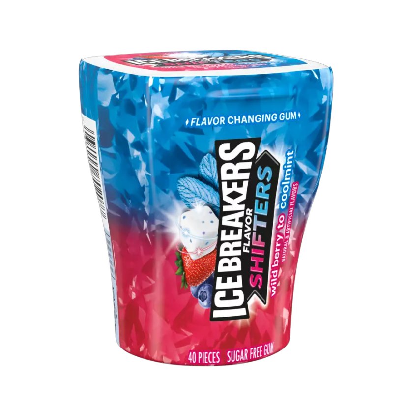 Ice Breakers Flavor Shifters Gum Wild Berry Coolmint Žuvačky 92g Ice Breakers Flavor Shifters Gum Wild Berry Coolmint Žuvačky 92g