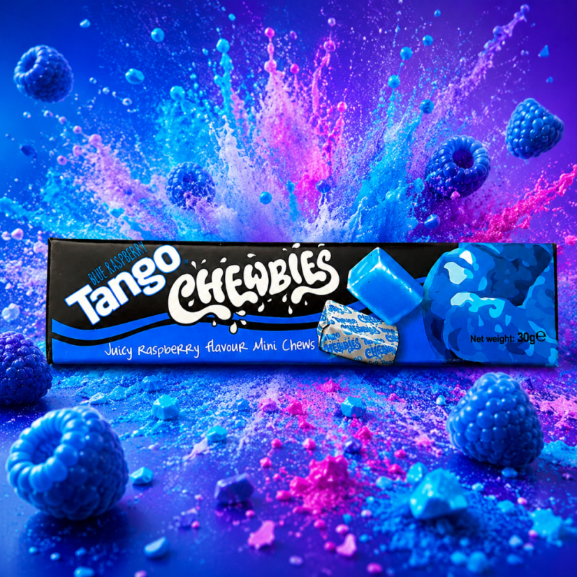 Tango Chewbies Blue Raspberry Cukríky 28g