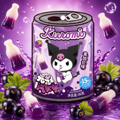 Quanji Kuromi Soda Blackcurrant Cukríky 36g