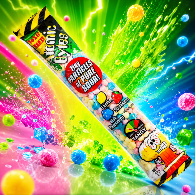 Toxic Waste Atomic Bytes Žuvacie Cukríky 60g