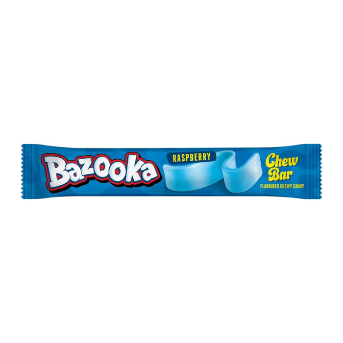 Bazooka Chew Bar Raspberry Žuvacia Tyčinka 14g Bazooka Chew Bar Raspberry Žuvacia Tyčinka 14g