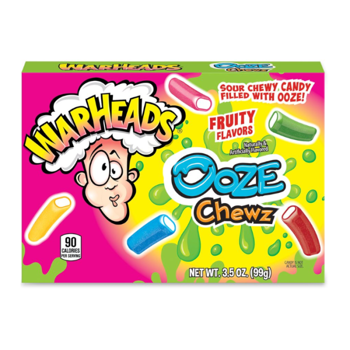 Warheads Ooze Chewz Gumené Cukríky 99g Warheads Ooze Chewz Gumené Cukríky 99g