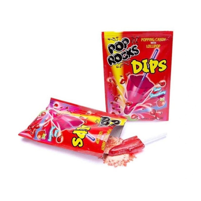 Pop Rocks Sour Strawberry Lízanka 18g
