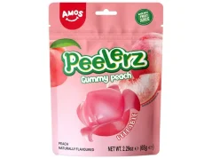Amos Peelerz Gummy Peach Lúpacie Cukríky 65g