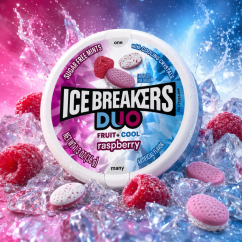 Ice Breakers Mints Duo Raspberry Mentolky 36g