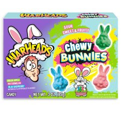 Warheads Chew Bunnies Kyslé Cukríky 85g
