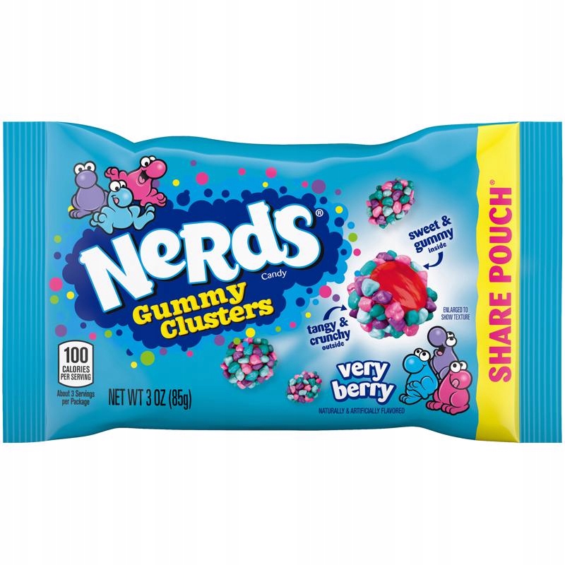 Nerds Gummy Clusters Berries Gumené Cukríky 85g Nerds Gummy Clusters Berries Gumené Cukríky 85g