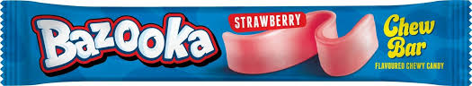 Bazooka Chew Bar Strawberry Žuvacia Tyčinka 14g Bazooka Chew Bar Strawberry Žuvacia Tyčinka 14g