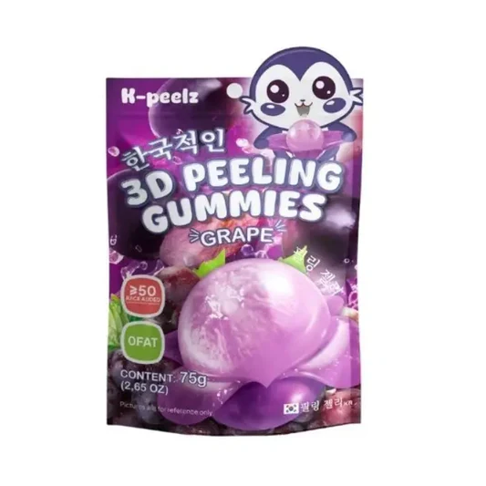 K-Peelz Grape Lúpané želé 75g