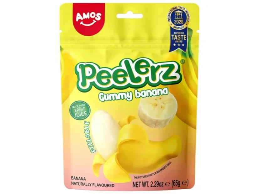Amos Peelerz Gummy Banana Lúpacie Cukríky 65g