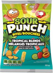 Sour Punch Bites Tropical Gumené Cukríky 105g