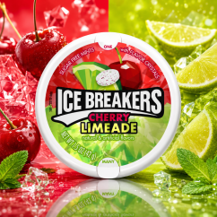 Ice Breakers Mints Cherry Limeade Mentolky 43g