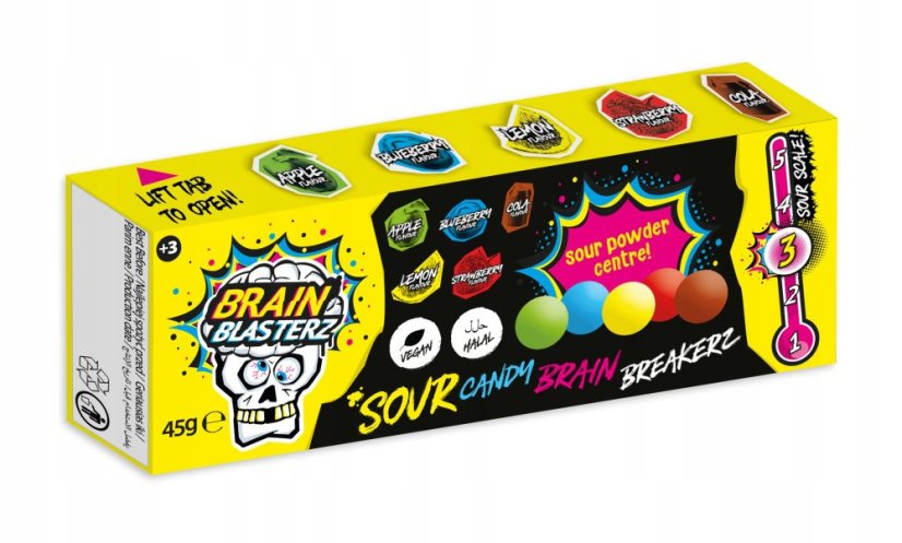 Brain Blasterz Brain Breakerz Kyslé Cukríky 45g