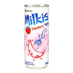 Lotte Milkis Strawberry Cream Soda Sýtený Nápoj 250ml