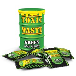 Toxic Waste Green Kyslé Cukríky 42g