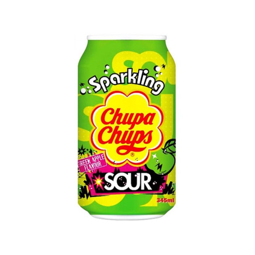 Chupa Chups Sour Green Apple Limonáda 345ml Chupa Chups Sour Green Apple Limonáda 345ml
