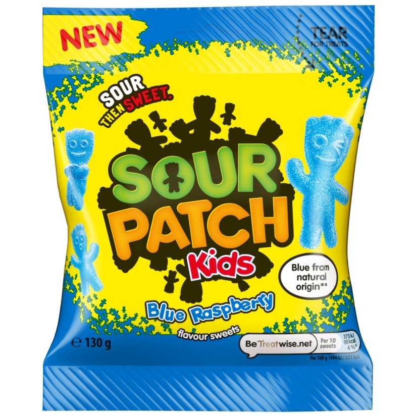 Sour Patch Kids Blue Raspberry Cukríky 130g Sour Patch Kids Blue Raspberry Cukríky 130g