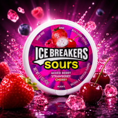 Ice Breakers Sours Berry Mentolky 42g