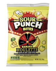 Sour Punch Bites Banana Roulette Kyslé Cukríky 142g
