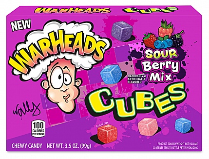 Warheads Cubes Sour Berry Mix Gumené Cukríky 99g