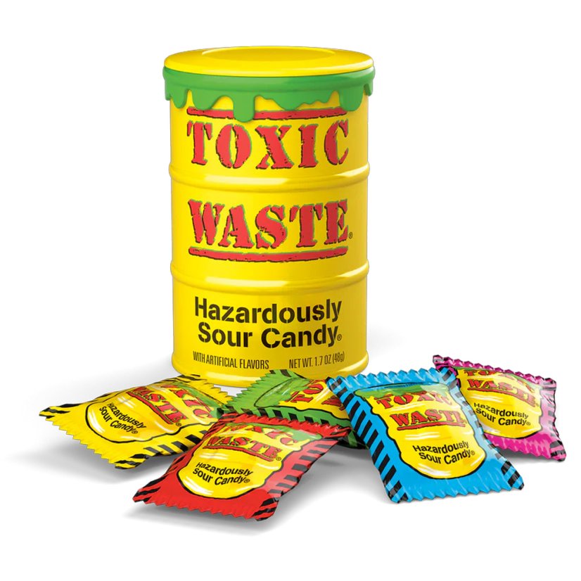 Toxic Waste Yellow Kyslé Cukríky 42g