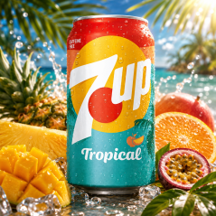 7UP Tropical Limonáda 355ml