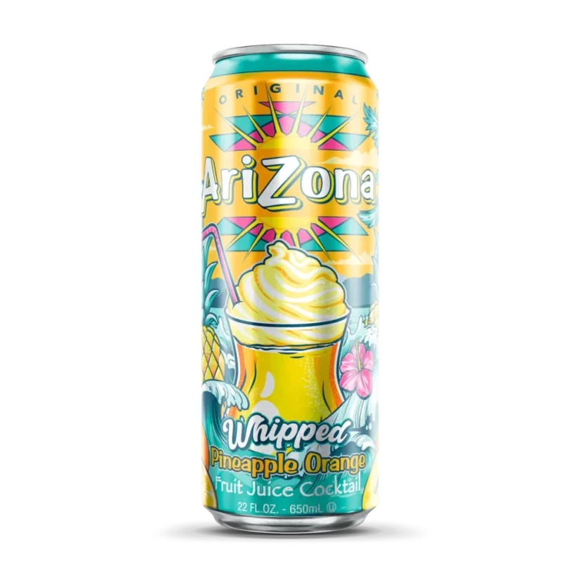 Arizona Whipped Pineapple Orange Fruit Juice Cocktail Limonáda 650ml