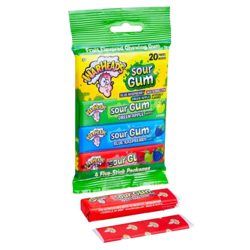 Warheads Sour Gum Kyslé Žuvačky 50g