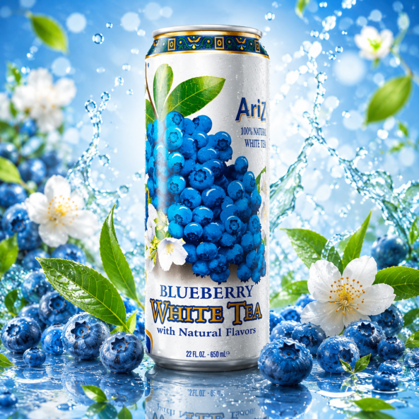 Arizona Blueberry White Tea Ľadový Čaj 650ml
