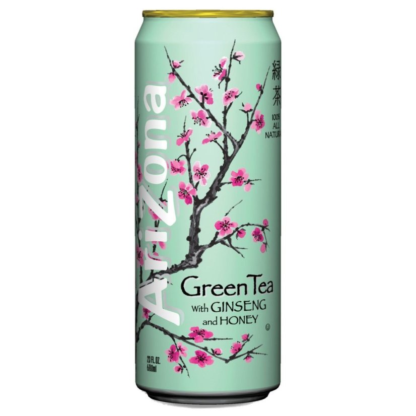 Arizona Green Tea with Ginseng and Honey Ľadový Čaj 650ml