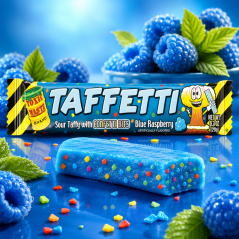 Toxic Waste Taffetti Blue Raspberry Tyčinka 20g