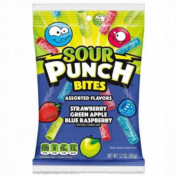 Sour Punch Bites Gumené Cukríky 105g