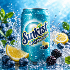 Sunkist Soda Berry Lemonade Limonáda 355ml