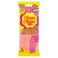 Chupa Chups Sour Belts Strawberry Kyslé Pelendreky 90g