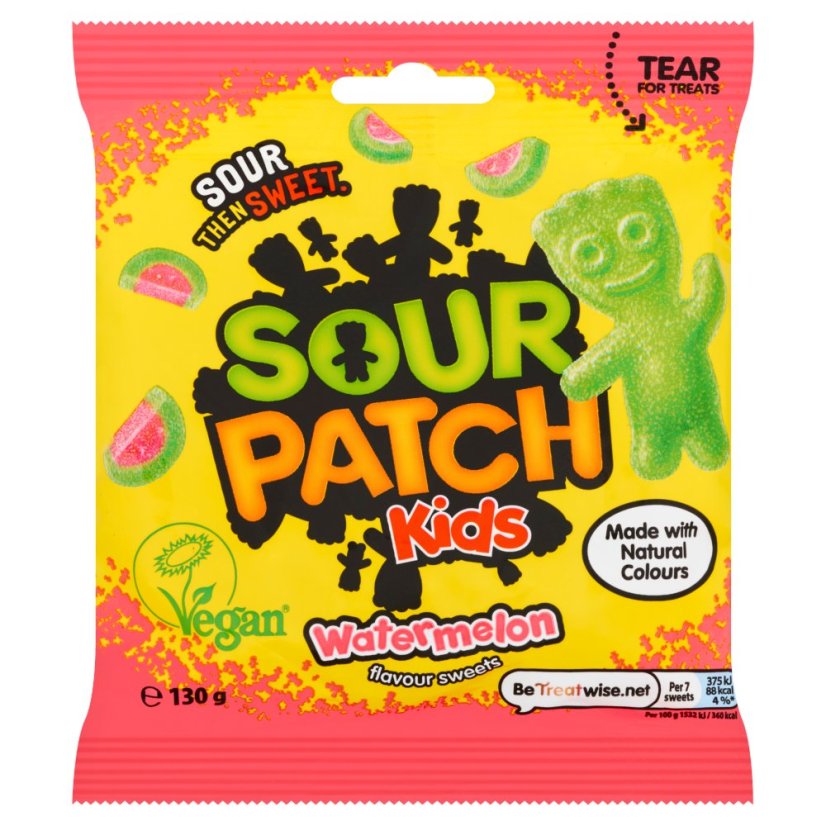 Sour Patch Kids Watermelon Gumené Cukríky 130g Sour Patch Kids Watermelon Gumené Cukríky 130g
