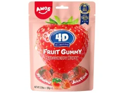 Amos 4D Fruit Gummy Strawberry Burst Gumové Cukríky 65g
