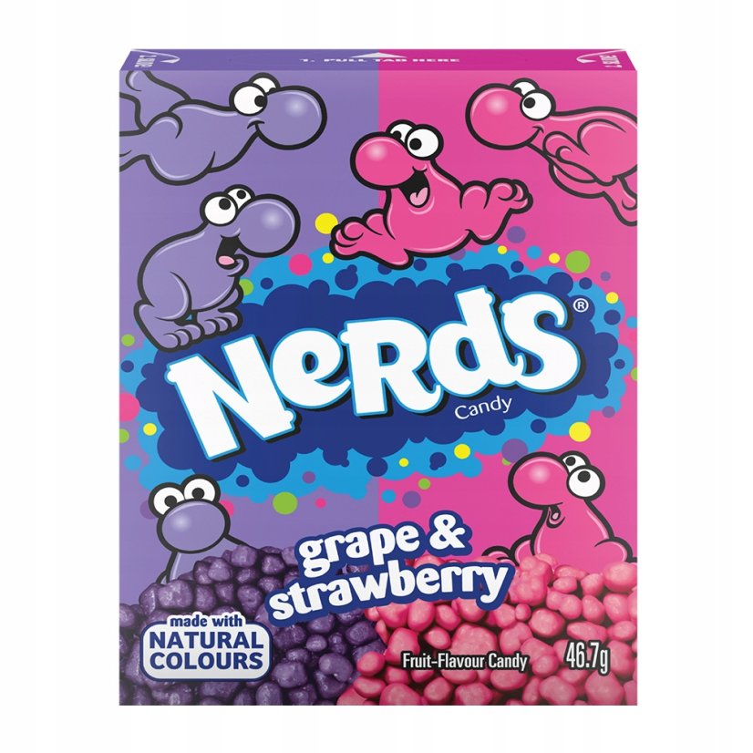 Nerds Grape & Strawberry Cukríky 47g Nerds Grape & Strawberry Cukríky 47g