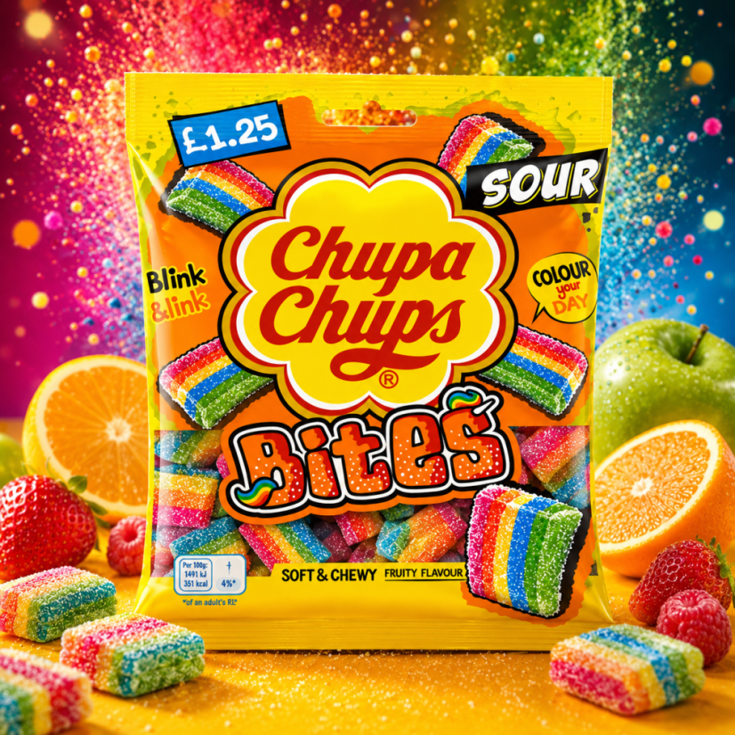 Chupa Chups Mini Sour Bites Želé 120g