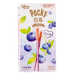 Pocky Milk Blueberry Sladké Tyčinky 45g