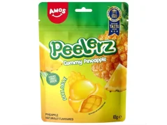 Amos Peelerz Gummy Pineapple Lúpacie Cukríky 65g