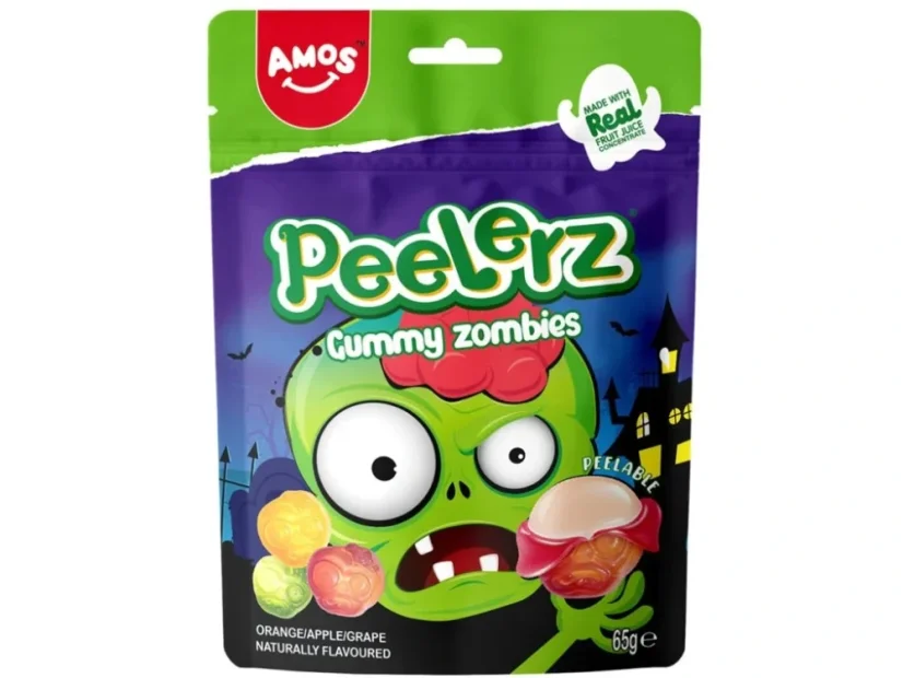 Amos Peelerz Gummy Zombies Lúpacie Cukríky 65g