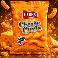 Herr's Cheese Curls Chrumky 113g