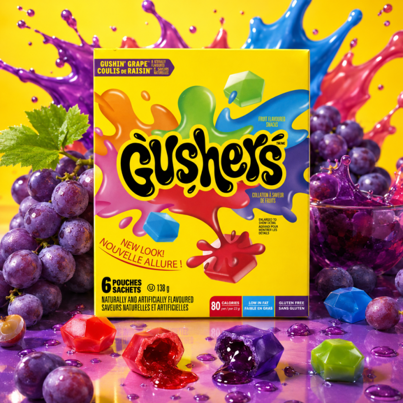 Fruit Gushers Gushin' Grape 6 Pack Cukríky 138g